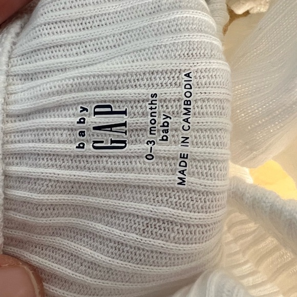 Baby Gap 0-3 months top, bottom and headband set in white - Picture 6 of 6